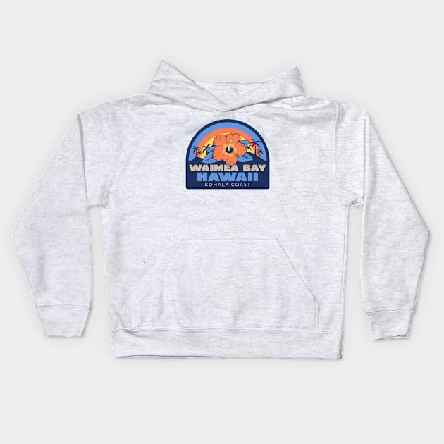 WAIMEA BAY HAWAII T-SHIRT Kids Hoodie by Cult Classics